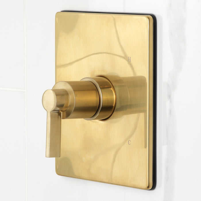 Kingston Sona KB6347NDL - NuvoFusion Single-Handle Pressure Balanced Tub and Shower Faucet, Brushed Brass
