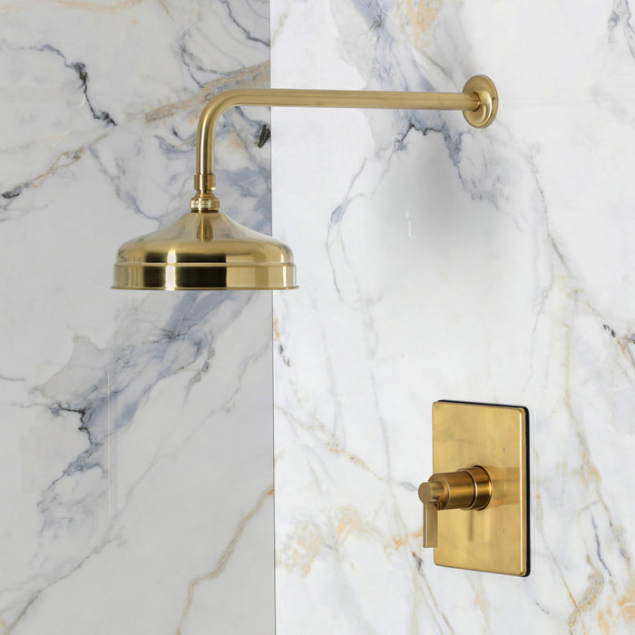 Kingston NuvoFusion KB6347NDLSO Single-Handle Pressure Balanced Shower Faucet, Brushed Brass