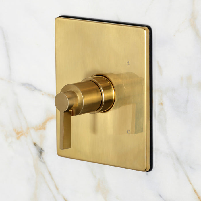 Kingston NuvoFusion KB6347NDLSO Single-Handle Pressure Balanced Shower Faucet, Brushed Brass