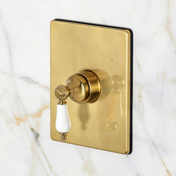 Kingston Victorian KB6347PLSO Single-Handle Pressure Balanced Shower Faucet, Brushed Brass