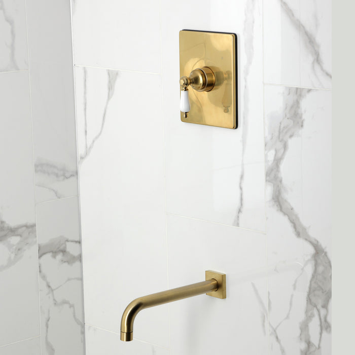 Kingston Tulare KB6347PLTO - Victorian Single-Handle Pressure Balanced Tub Faucet, Brushed Brass
