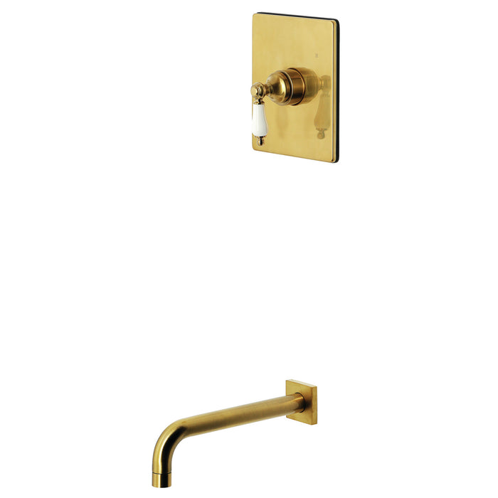 Kingston Tulare KB6347PLTO - Victorian Single-Handle Pressure Balanced Tub Faucet, Brushed Brass