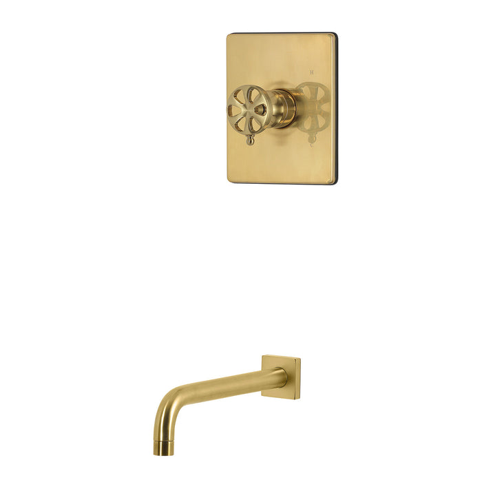 Kingston Belknap KB6347RXTO Single-Handle Pressure Balanced Tub Faucet, Brushed Brass