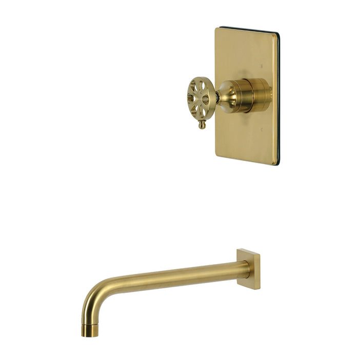 Kingston Belknap KB6347RXTO Single-Handle Pressure Balanced Tub Faucet, Brushed Brass