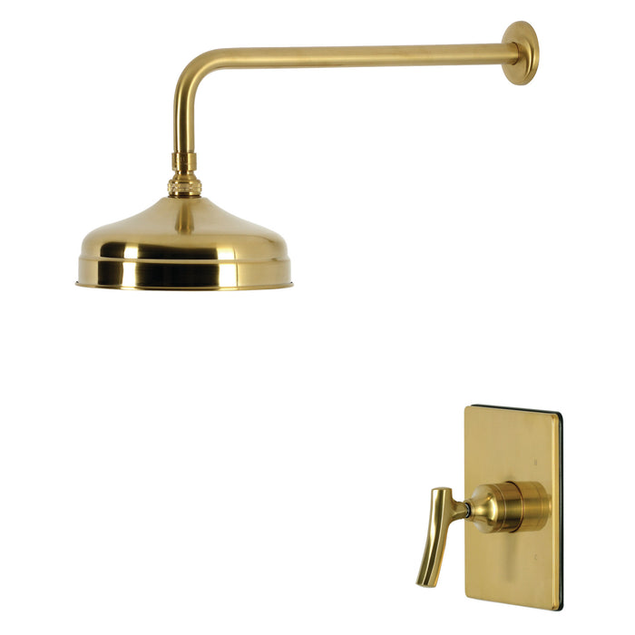 Kingston Hallerbos KB6347TKLSO Single-Handle Pressure Balanced Shower Faucet, Brushed Brass