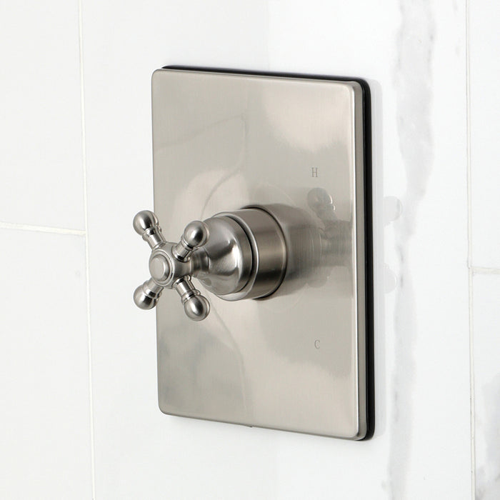 Kingston Tulare KB6348BXTO - Metropolitan Single-Handle Pressure Balanced Tub Faucet, Brushed Nickel