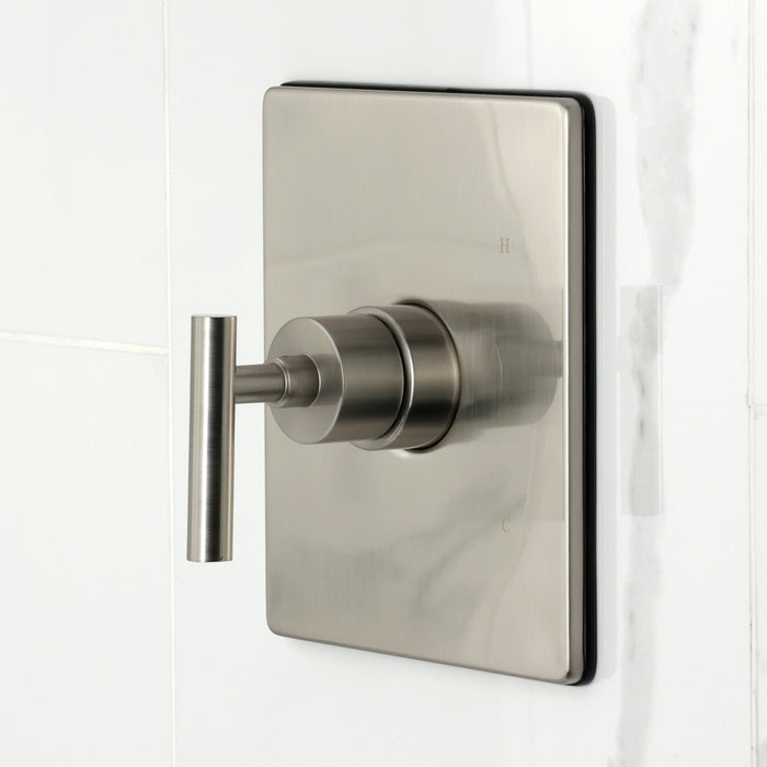 Kingston Sona KB6348CML - Manhattan Single-Handle Pressure Balanced Tub and Shower Faucet, Brushed Nickel