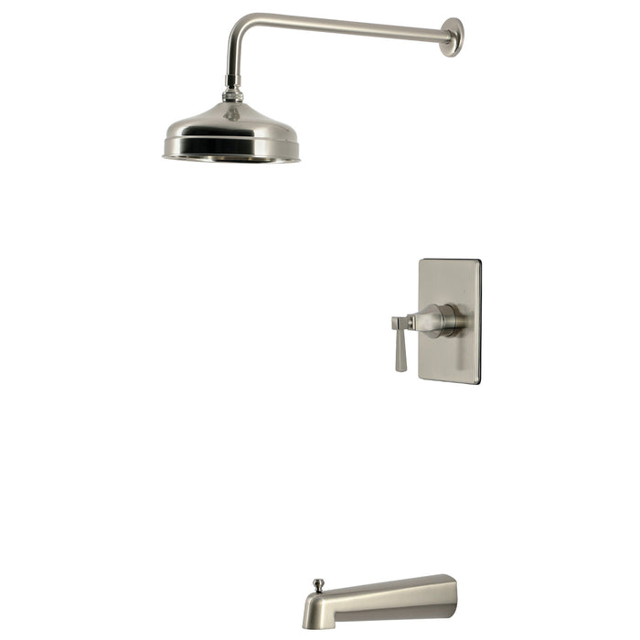 Kingston KB6348DQL Single-Handle Pressure Balanced Tub and Shower Faucet, Brushed Nickel