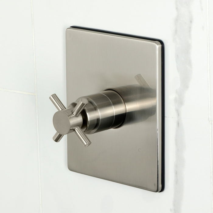 Kingston Sona KB6348DX - Concord Single-Handle Pressure Balanced Tub and Shower Faucet, Brushed Nickel