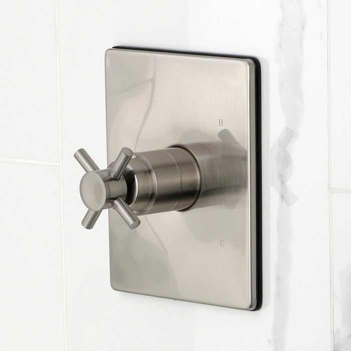 Kingston Sona KB6348DXTO - Concord Single-Handle Pressure Balanced Tub Faucet, Brushed Nickel