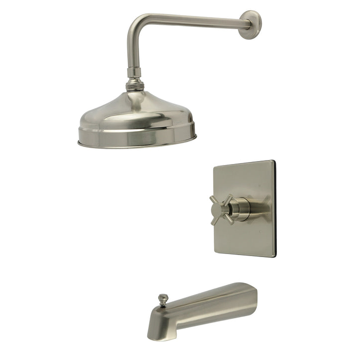Kingston Sona KB6348DX - Concord Single-Handle Pressure Balanced Tub and Shower Faucet, Brushed Nickel
