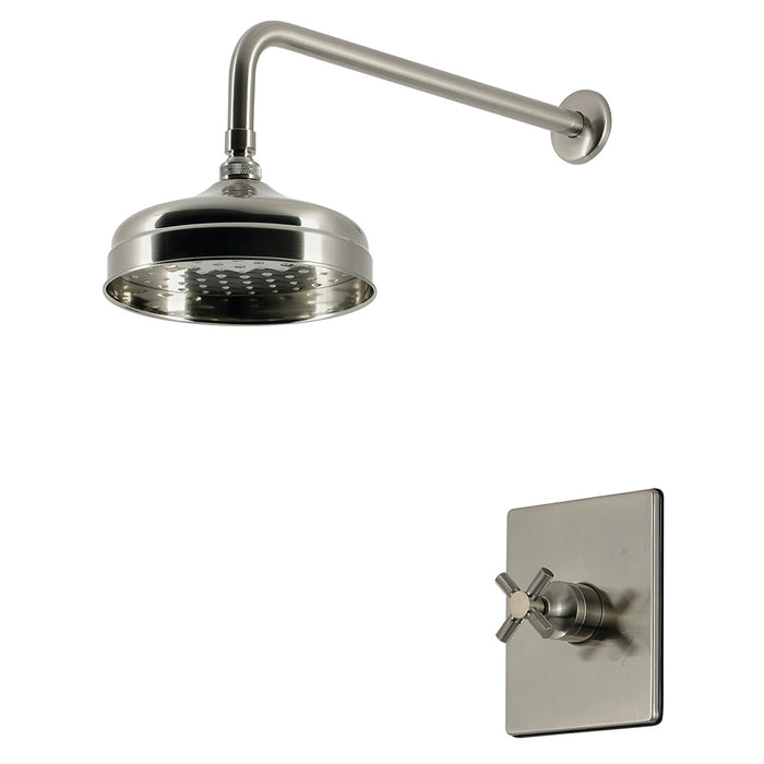 Kingston Convergent KB6348KNXSO Knurled Single-Handle Pressure Balanced Shower Faucet, Brushed Nickel