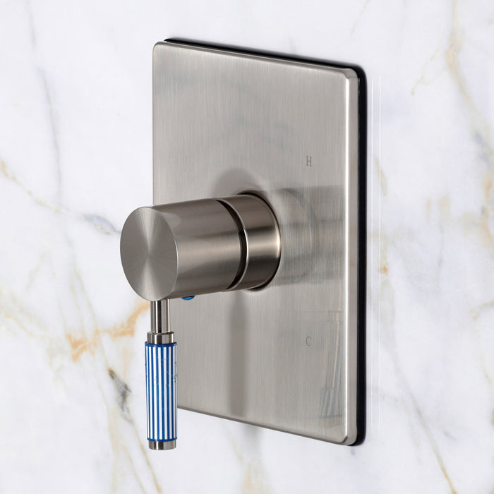 Kingston Verona KB6348KPS Single-Handle Pressure Balanced Tub and Shower Faucet, Brushed Nickel
