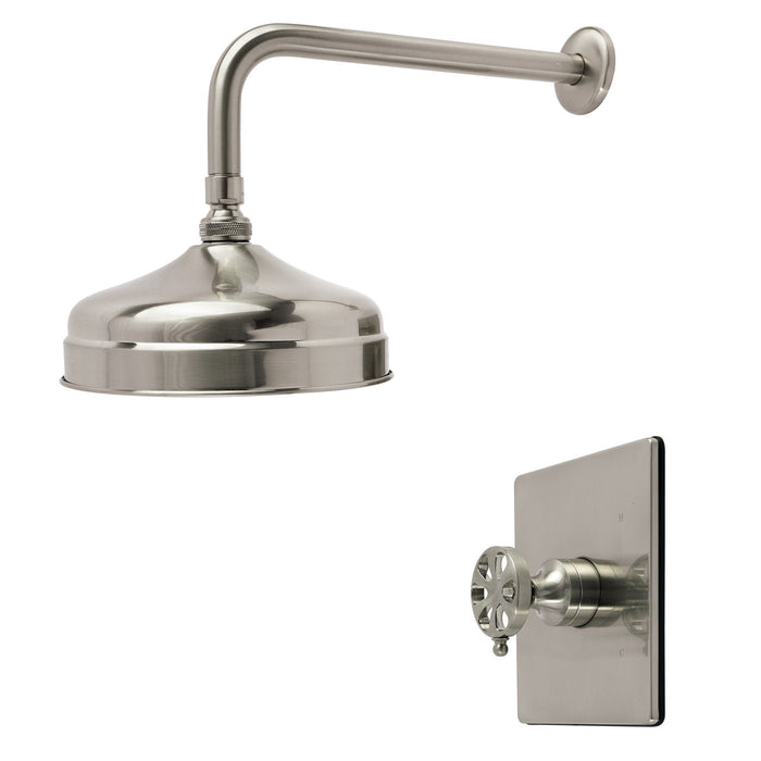 Kingston Belknap KB6348RXSO Single-Handle Pressure Balanced Shower Faucet, Brushed Nickel