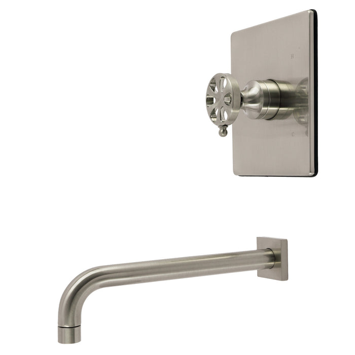 Kingston Belknap KB6348RXTO Single-Handle Pressure Balanced Tub Faucet, Brushed Nickel