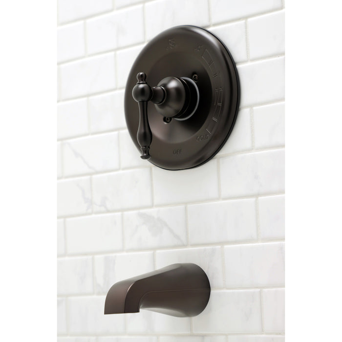 Kingston Heirloom KB635NLTO Single-Handle Pressure Balanced Tub Faucet, Oil Rubbed Bronze