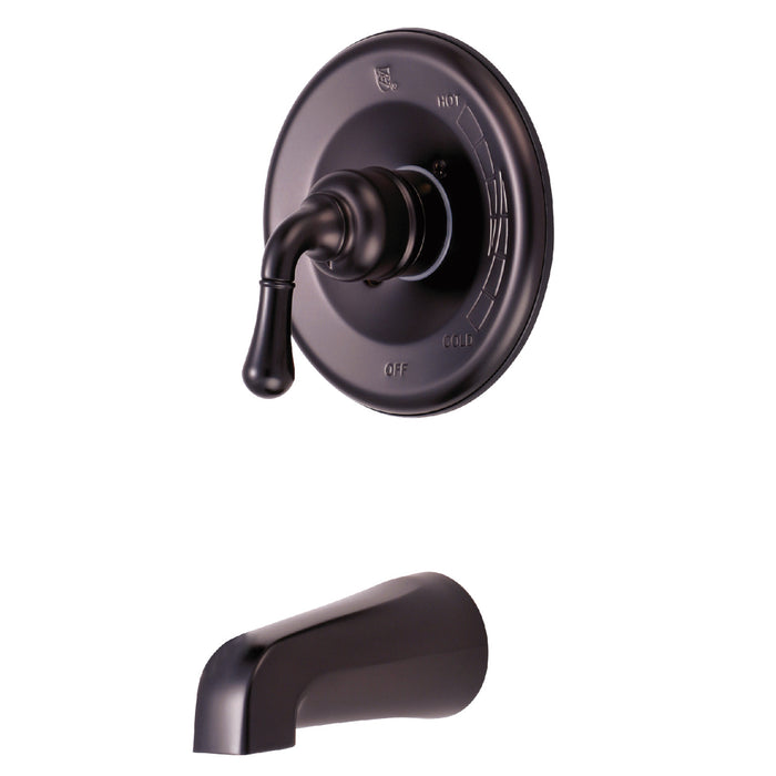 Kingston Tulare KB635TO - Magellan Single-Handle Pressure Balanced Tub Faucet, Oil Rubbed Bronze