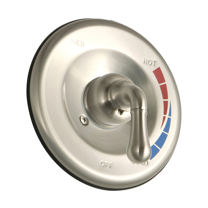 Kingston Tulare KB638ET Single-Handle Shower Valve Trim Only (Without Shower and Tub Spout), Brushed Nickel