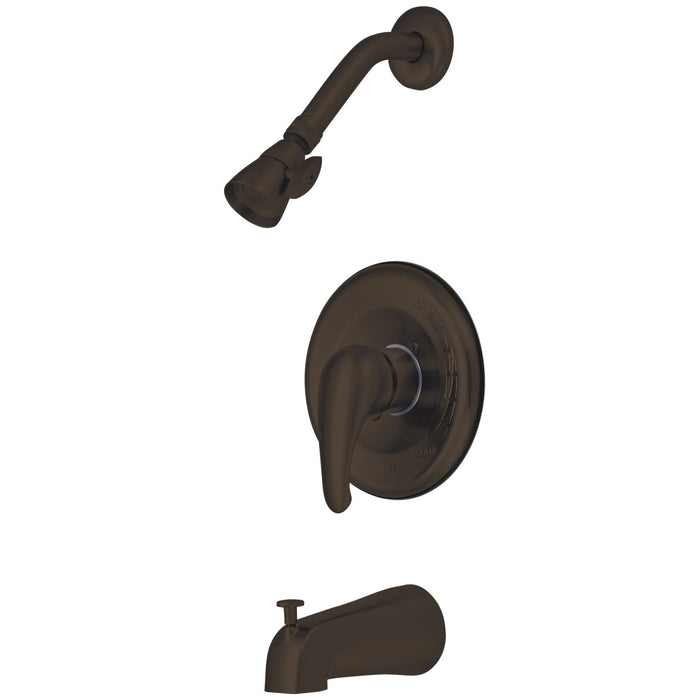 Kingston Tulare KB655 - Chatham Single-Handle Pressure Balanced Tub and Shower Faucet, Oil Rubbed Bronze