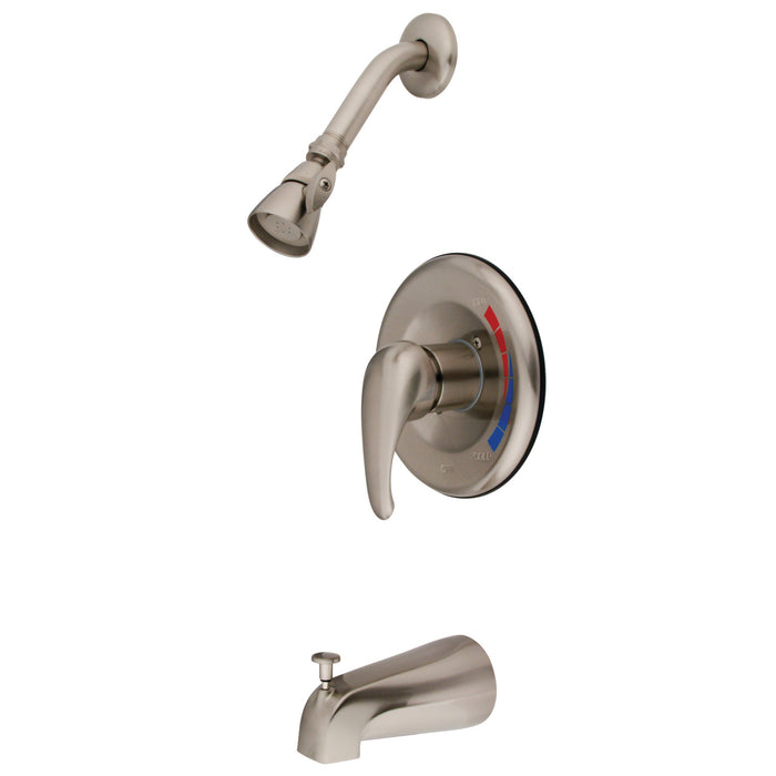 Kingston Tulare KB658T Single-Handle Pressure Balanced Tub and Shower Faucet, Trim Only, Brushed Nickel