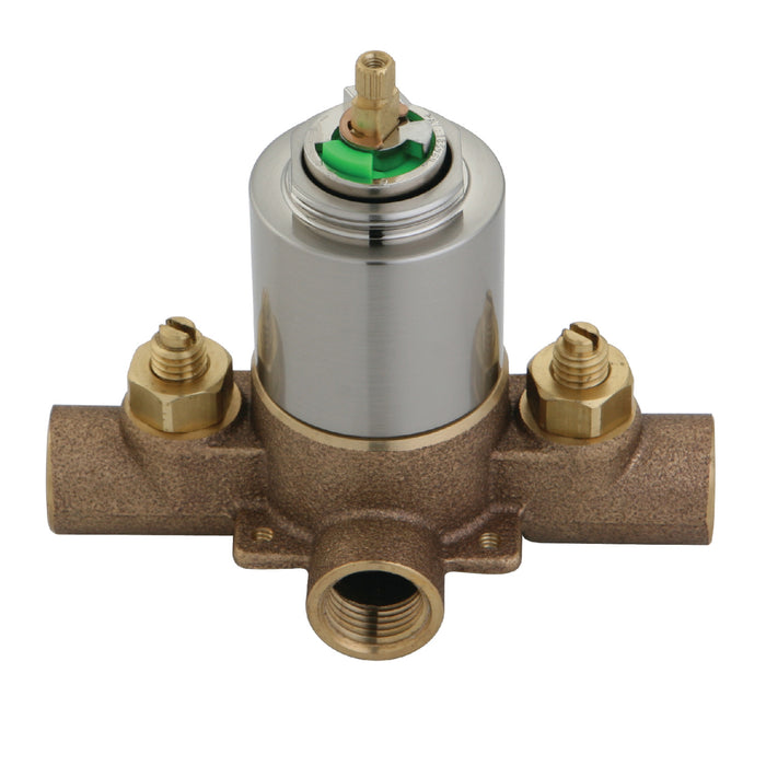 Kingston Chatham KB658V Pressure Balanced Tub and Shower Valve, with Stops, Brushed Nickel