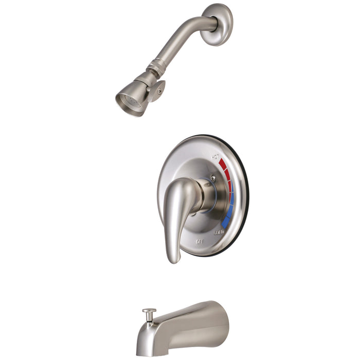Kingston Tulare KB658 - Chatham Single-Handle Pressure Balanced Tub and Shower Faucet, Brushed Nickel
