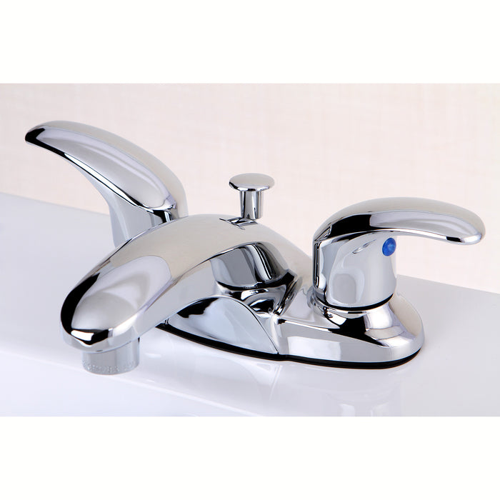 Kingston Tulare KB6621LL - Legacy Double-Handle 3-Hole Deck Mount 4-Inch Centerset Bathroom Faucet with Pop-Up Drain, Polished Chrome