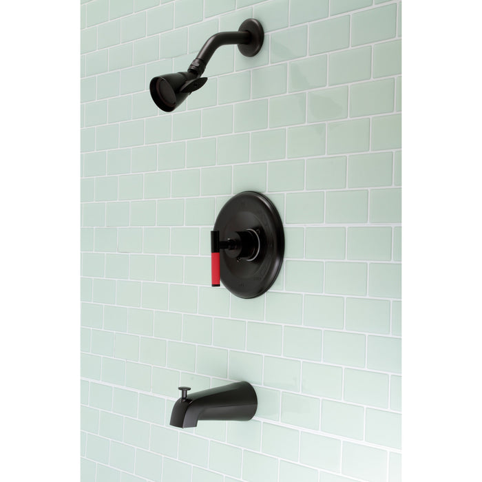 Kingston Sona KB6635CKL - Kaiser Single-Handle Pressure Balanced Tub and Shower Faucet, Oil Rubbed Bronze
