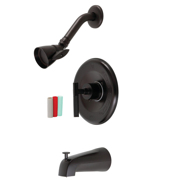 Kingston Sona KB6635CKL - Kaiser Single-Handle Pressure Balanced Tub and Shower Faucet, Oil Rubbed Bronze