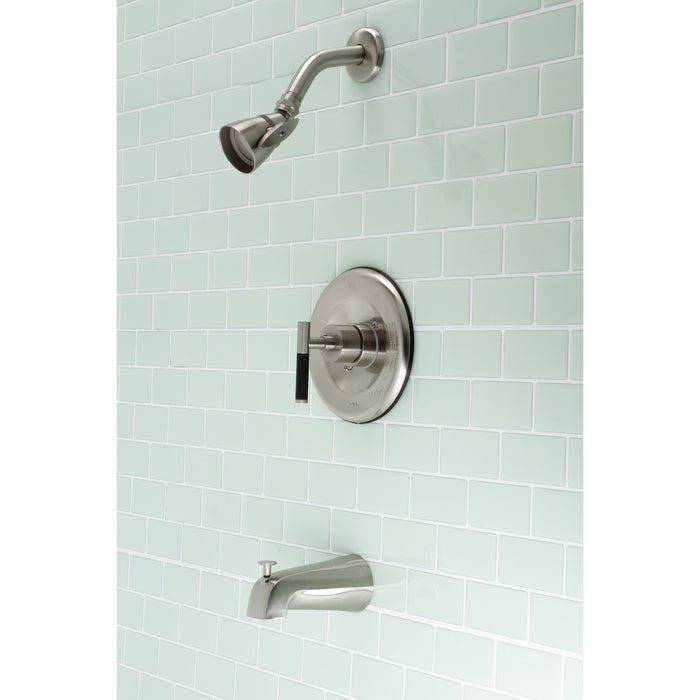 Kingston Sona KB6638CKL - Kaiser Single-Handle Pressure Balanced Tub and Shower Faucet, Brushed Nickel