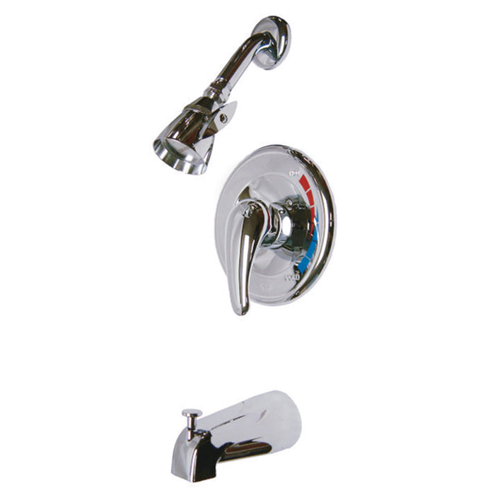 Kingston Tulare KB6651LL - Legacy Single-Handle Pressure Balanced Tub and Shower Faucet, Polished Chrome