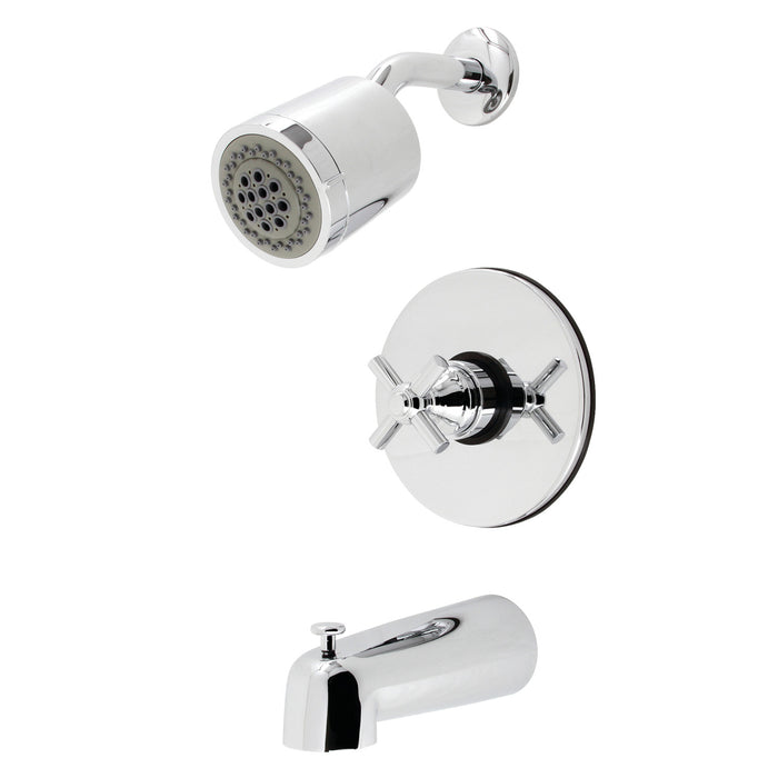 Kingston Tulare KB6691EX - Elinvar Single-Handle Pressure Balanced Tub and Shower Faucet, Polished Chrome