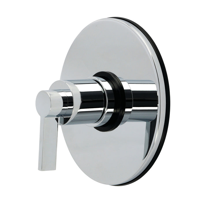 Kingston NuvoFusion KB6691NDLE Single-Handle Pressure Balanced Tub and Shower Faucet, Valve and Trim Only, Polished Chrome (Valve Included)