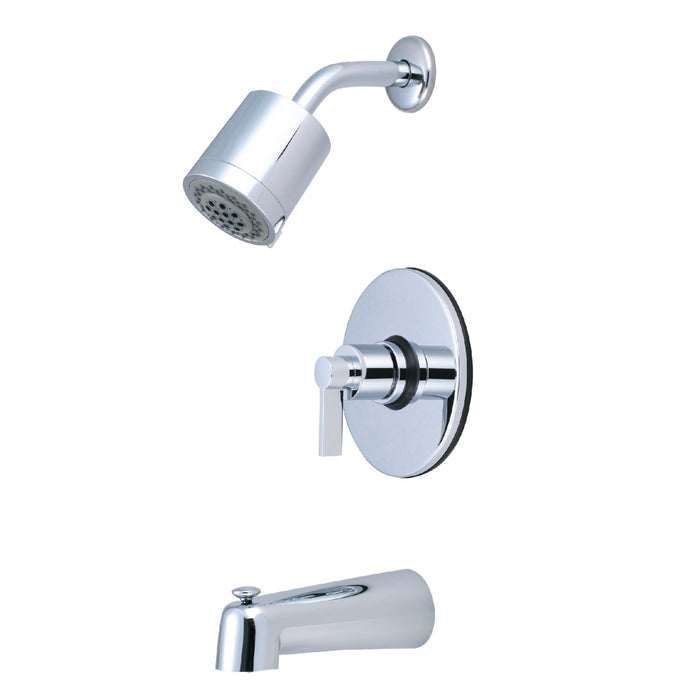 Kingston Sona KB6691NDL - NuvoFusion Single-Handle Pressure Balanced Tub and Shower Faucet, Polished Chrome