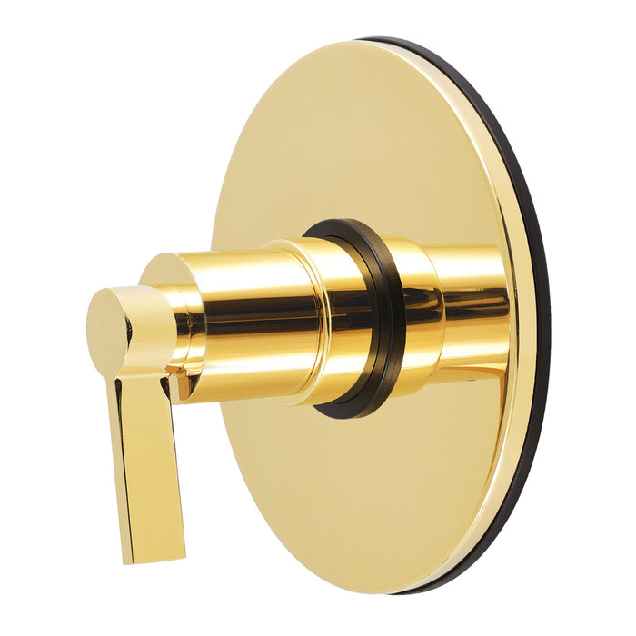 Kingston NuvoFusion KB6692NDLE Single-Handle Pressure Balanced Shower Valve Trim Kit, Polished Brass