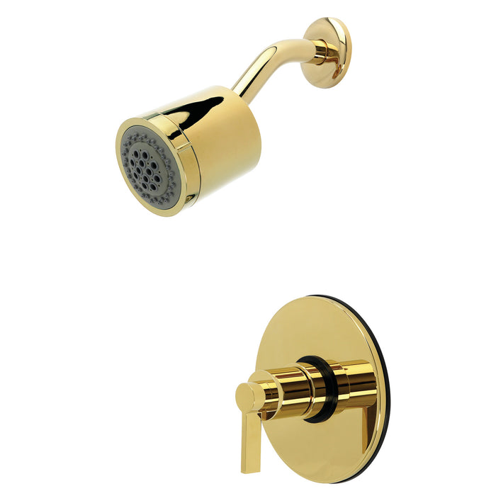 Kingston NuvoFusion KB6692NDLSO Single-Handle Pressure Balanced Shower Faucet, Polished Brass