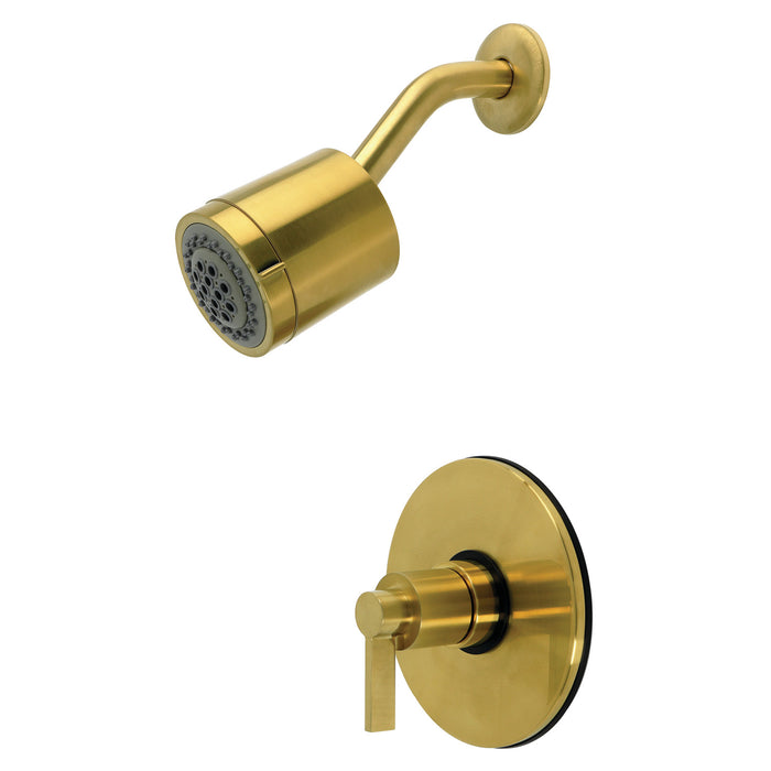 Kingston NuvoFusion KB6697NDLSO Single-Handle Pressure Balanced Shower Faucet, Brushed Brass