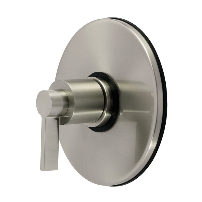Kingston NuvoFusion KB6698NDLE Single-Handle Pressure Balanced Tub and Shower Faucet, Valve and Trim Only, Brushed Nickel (Valve Included)