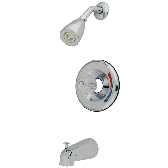 Kingston Chatham KB681T Single-Handle Pressure Balanced Tub and Shower Faucet, Trim Only, Polished Chrome