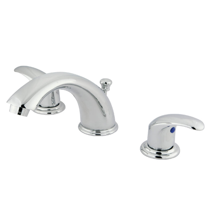 Legacy KB6961LL Two-Handle 3-Hole Deck Mount Widespread Bathroom Faucet with Plastic Pop-Up, Polished Chrome