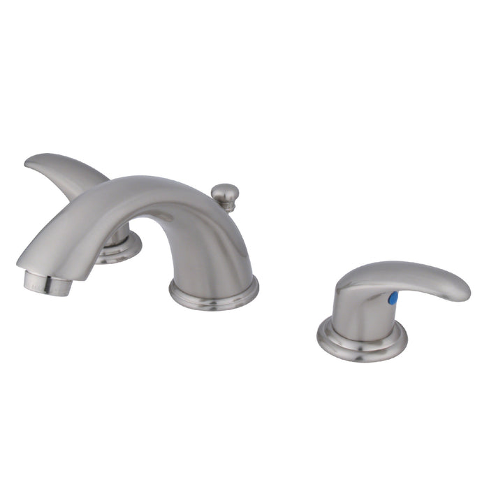 Legacy KB6968LL Two-Handle 3-Hole Deck Mount Widespread Bathroom Faucet with Plastic Pop-Up, Brushed Nickel