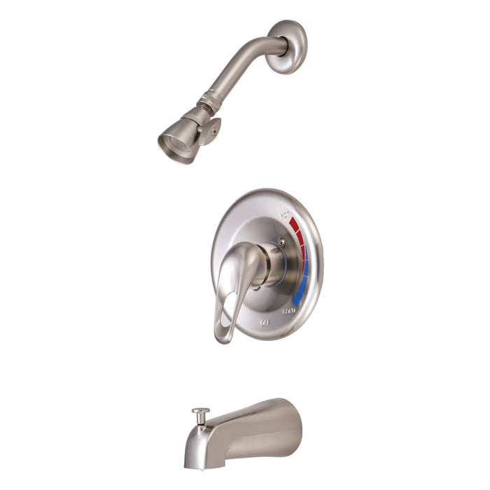Kingston Chatham KB698 Single-Handle Pressure Balanced Tub and Shower Faucet, Brushed Nickel