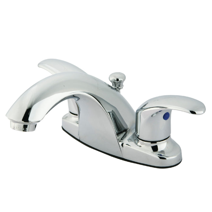 Kingston Tulare KB7641LL - Legacy Double-Handle 3-Hole Deck Mount 4-Inch Centerset Bathroom Faucet with Pop-Up Drain, Polished Chrome