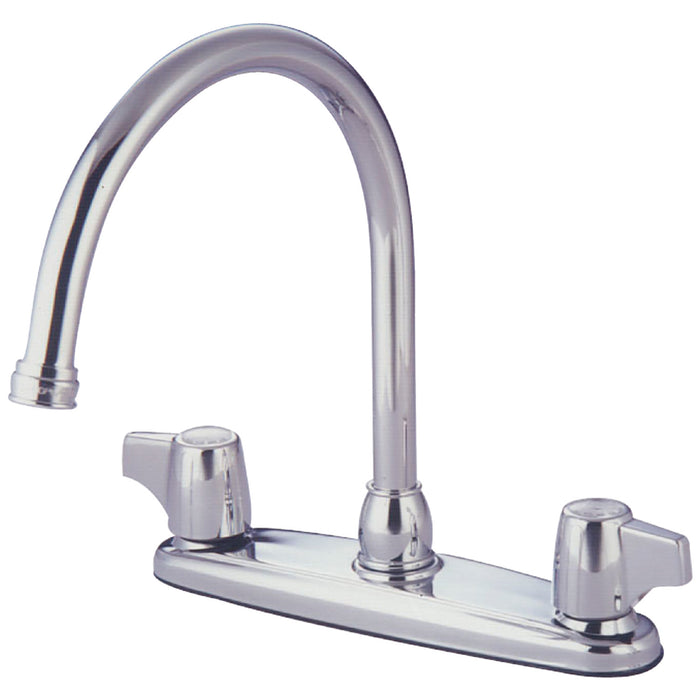 Kingston Tulare KB771Two-Handle 2-Hole 8" Centerset Kitchen Faucet, Polished Chrome