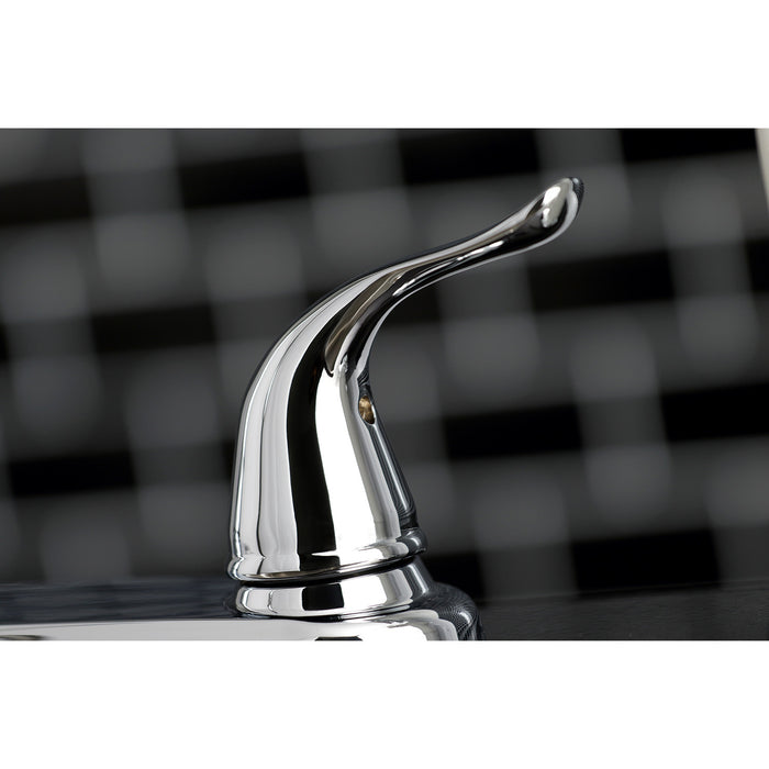 Kingston Tulare KB791YL - Yosemite Two-Handle 4-Hole 8" Centerset Kitchen Faucet with Side Sprayer, Polished Chrome