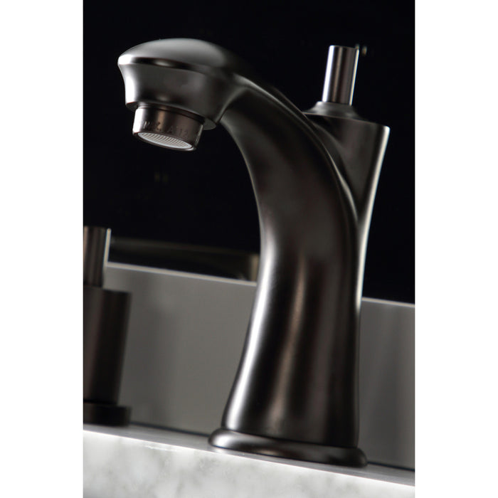 Serena KB7965SVL Two-Handle 3-Hole Deck Mount Widespread Bathroom Faucet with Pop-Up Drain, Oil Rubbed Bronze