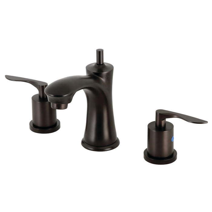 Serena KB7965SVL Two-Handle 3-Hole Deck Mount Widespread Bathroom Faucet with Pop-Up Drain, Oil Rubbed Bronze
