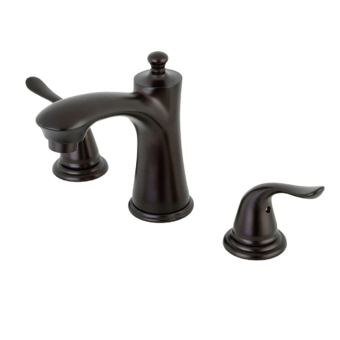 Yosemite KB7965YL Two-Handle 3-Hole Deck Mount Widespread Bathroom Faucet with Plastic Pop-Up, Oil Rubbed Bronze