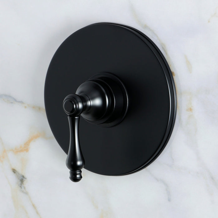 Kingston Restoration KB8330ALSO Single-Handle Pressure Balanced Shower Faucet, Matte Black