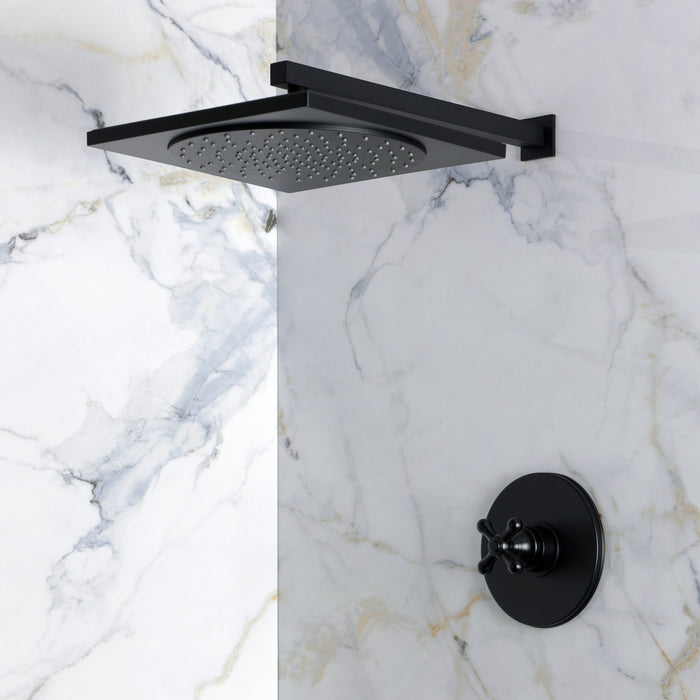 Kingston Restoration KB8330AXSO Single-Handle Pressure Balanced Shower Faucet, Matte Black